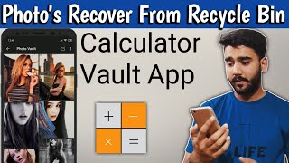 Recover deleted photos from calculator vault app  Calculator vault app  Photos amp Videos  2020 [upl. by Hedley]