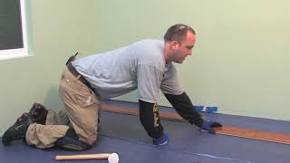 How to Install Laminate Flooring TapEnd Joint Including Moisture Barrier  LL Flooring [upl. by Salomone989]