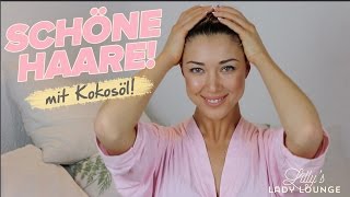 KOKOSÖL für schöne Haare — Anwendung und Tipps [upl. by Enilrem258]