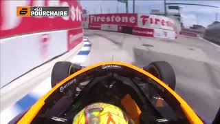 Theo Pourchaires Onboard Lap  2024 Detroit Grand Prix [upl. by Ystap]