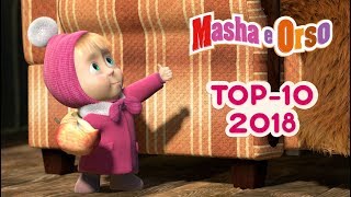 Masha e Orso  Top 10 🎬 I Migliori Episodi Del 2018  Cartoni animati per bambini [upl. by Addia]