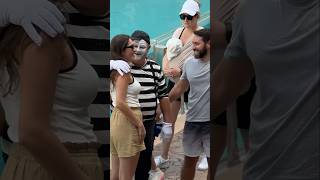 Oh with you too 😂👏 Tom mime Seaworld antics seaworldmime funny [upl. by Goda]