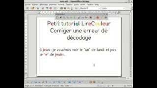 LireCouleur  correction de décodage de phonème à laide du dictionnaire [upl. by Nitz]