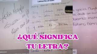 Qué significa tu tipo de FIRMA y LETRA  Maryfer Centeno [upl. by Leamse]