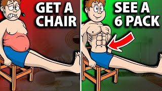 Unbelievable 8 Minute Chair Workout to Blast Belly Fat Away [upl. by Dagall702]