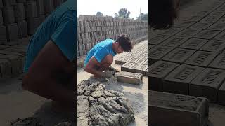 Best local brick factory for manual brick making shorts [upl. by Leibarg102]