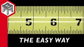 How to Read a Tape Measure  REALLY EASY [upl. by Eillo774]