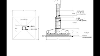 Como calcular una cimentación de zapatas aisladas de concreto armado [upl. by Akeenahs]