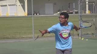 Kirbyville High School tennis player with cerebral palsy says he overcame the odds no one thought he [upl. by Ayle]