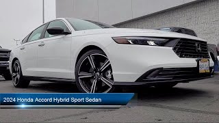 2024 Honda Accord Hybrid Sport Sedan Sacramento Roseville Elk Grove Folsom Stockton [upl. by Atinat]