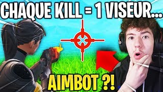 Jai modifié MON VISEUR pour chaque PERSONNE que je TUE sur Fortnite aimbot [upl. by Oca]