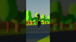 Simple female model runing animation mixamo animation [upl. by Alset]