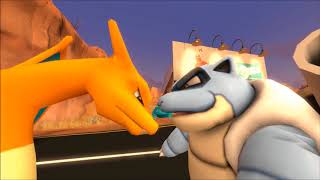 SFM Blastoise vs Charizard [upl. by Aaronson]