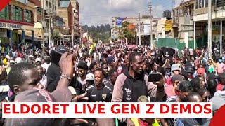 LIVE chaos as Kenyans reject Finance Bill 202425 with Mass Protests in ELDORET [upl. by Roberta]