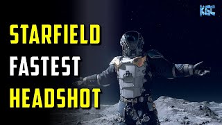 Fastest head Shot in STARFIELD [upl. by Kristien]