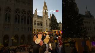 Christmas market in Vienna today 16112024 christmas2024 christmasmarket Christmas vienna [upl. by Enitselec]