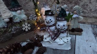 DIY Schneemann LICHTER BOGEN l aus EIERKARTONS Basteln  UPCYCLING [upl. by Nagle937]