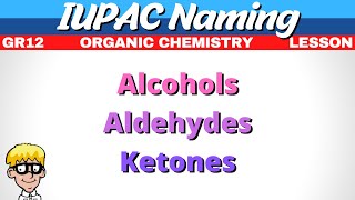 Naming Organic Molecules Grade 12  Alcohols Aldehydes Ketones [upl. by Eide]