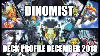 DINOMIST DECK PROFILE DECEMBER 2018 YUGIOH [upl. by Marozas]