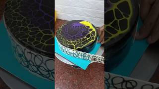 new trick chocolate mirror glaze cake decorating ideas youtubeshorts shorts viralcakevideo [upl. by Rowland273]