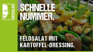 Schnelles FeldsalatRezept mit KartoffelBohnenDressing von Steffen Henssler [upl. by Samuelson421]