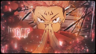 「IDGAF 😴🖤」Jujutsu Kaisen quotSukuna Vs Mahoragaquot「AMVEDIT」4K quick one [upl. by Artemas]