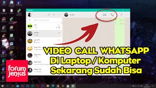 Cara VIDEO CALL dan Nelpon dari WHATSAPP WEB di LAPTOP dan Komputer Fitur Terbaru Whatsapp Web [upl. by Volding]