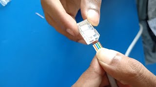 How to Crimp RJ45 Cat6 Ethernet Cable Crimping [upl. by Tammy836]