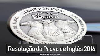 Correção Prova Inglês EPCAr 2016  Teacher Rafael [upl. by Inava]