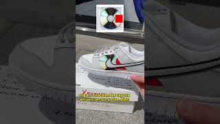 Ma Nike Dunk Custom quotYeezusquot Kanye West 💿🟥 ye customsneakers yeezus [upl. by Trella]