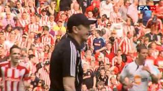 Stoke City 50 Bolton Wanderers Pitchside highlights  The FA Cup semi final 170411 [upl. by Nniuq]