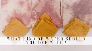 Comparing Different Types of Water in My Dye Pot [upl. by Alderman518]