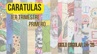 CARATULAS 1ER TRIMESTRE PRIMER GARDO 2425 [upl. by Rolo]