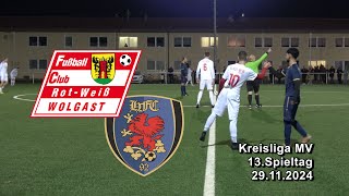 13Spt FC RotWeiß Wolgast II  HFC Greifswald 92 II 20 KL MV [upl. by Jilleen]