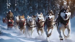 🛷🦮 SLED DOGS Pull RIDE Snow Ambience in Norway  🏂🏻 Dog Sledding Norway Husky Ride Lapland 🐕‍🦺⛄ [upl. by Alysa747]