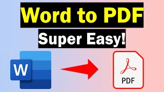 How To Convert Word To PDF 3 Easy Methods [upl. by Lajet]