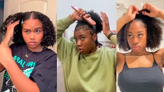 Top 15 Gorgeous 4c Natural Hairstyles Compilation 💞 Viral Black Hair TikToks [upl. by Amikat]