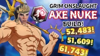 GRIM ONSLAUGHT AXE NUKE BUILD  DAUNTLESS 2023 [upl. by Nyleak109]