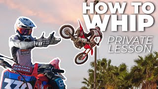 Teaching Motocross Pro How To Whip Better  Private Lesson [upl. by Imeaj483]