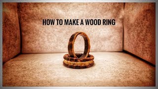 How to make a wooden ring with a Dremel or rotary tool [upl. by Shirlene]