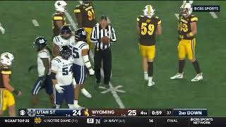 Utah State Game Winning Drive against Wyoming [upl. by Innob]