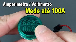 Como instalar AMPERÍMETRO  VOLTÍMETRO 100A  500V [upl. by Goulette]