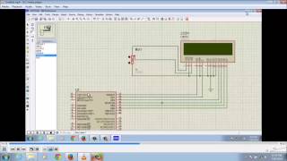 LCD interface with PIC microcontroller using Mikro c pro and Proteus [upl. by Lydie600]