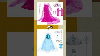 If they made you choose Frozen Elsa Pink vs Elsa Blue gift choose fashion chooseone frozenelsa [upl. by Yniatirb]