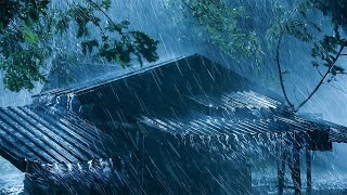 Heavy Rain Sounds for Sleeping  Howling Wind and Thunderstorm Sounds to Deep Sleep Relaxing [upl. by Ahseim610]