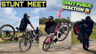 MTB STUNT MEET 🚴‍♂️ RANCHI 📍  Crazy PUBLIC REACTION On STUNTS 😱 [upl. by Fokos649]