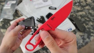 Unboxing IZULA FIRE ANT RED neck knife Bushcraft knife meets survival kit [upl. by Nitsud751]