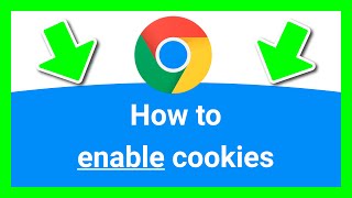 CHROME HOW TO ENABLE COOKIES Clear Steps [upl. by Lisa519]