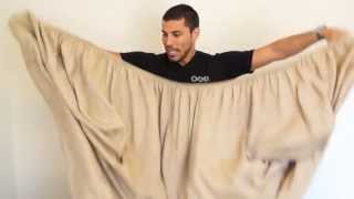 How to Fold a Fitted Sheet in 30 seconds OCD Experience Way [upl. by Anaeerb]