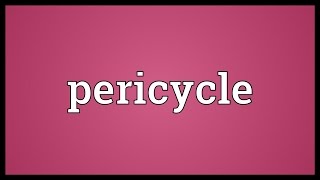 Pericycle Meaning [upl. by Omsare]